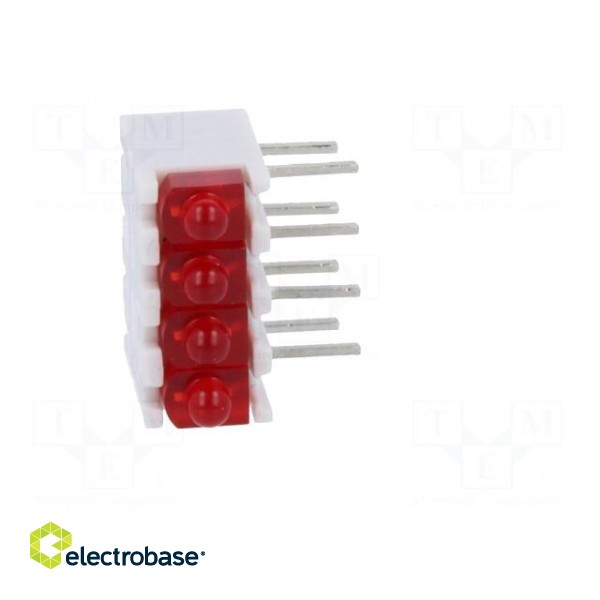 LED | in housing | red | No.of diodes: 4 | 20mA | Lens: diffused,red | 38° image 9