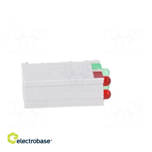 LED | in housing | red/green | 1.8mm | No.of diodes: 4 | 10mA | 38° image 7