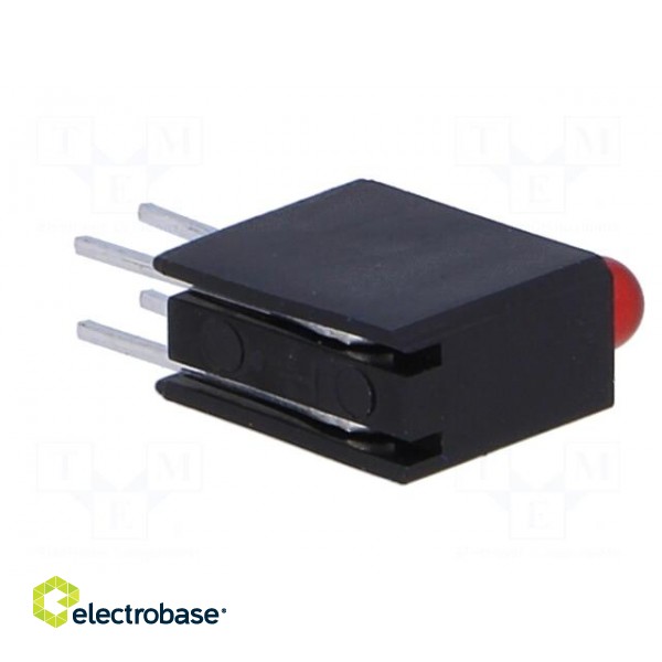 LED | in housing | red/green | 3mm | No.of diodes: 2 | 2mA | 40° image 6