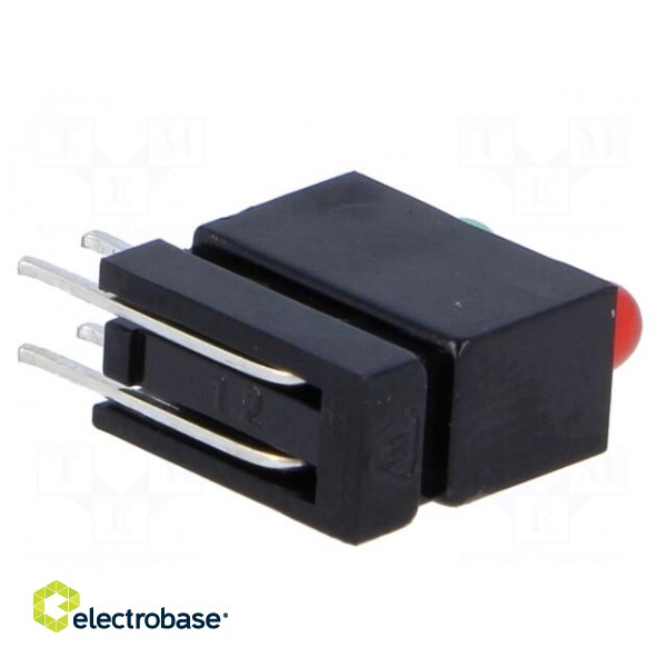 LED | in housing | red/green | 3mm | No.of diodes: 2 | 20mA image 6