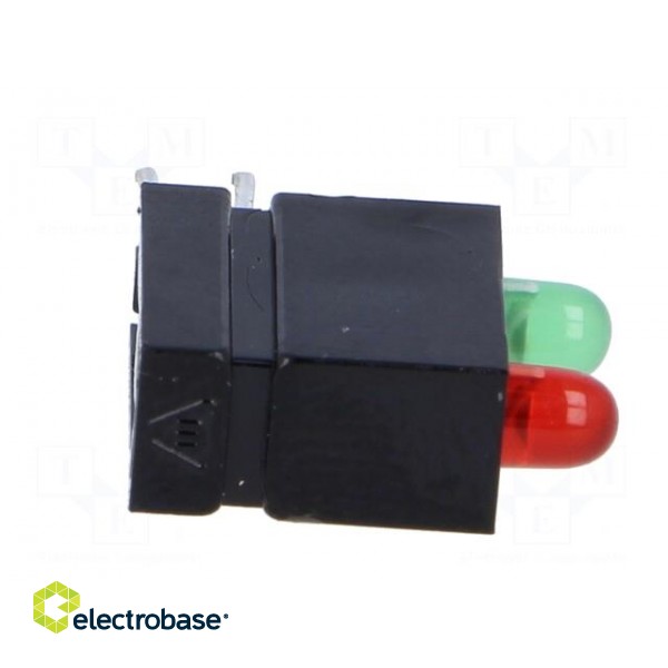 LED | in housing | red,green | 3mm | No.of diodes: 2 | 20mA фото 7