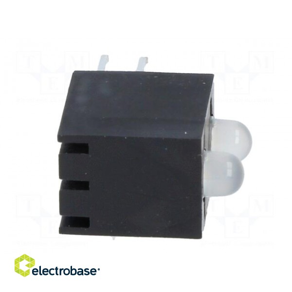 LED | in housing | red/green | 3mm | No.of diodes: 2 | 20mA | cathode | 60° фото 9