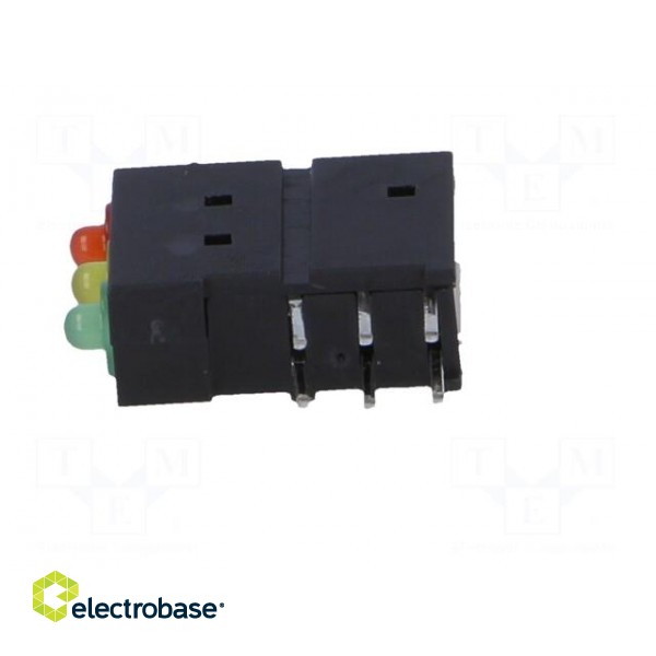 LED | in housing | red/green/yellow | 1.8mm | No.of diodes: 3 | 20mA image 3