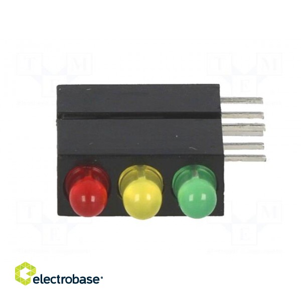 LED | in housing | red,green,yellow | 3mm | No.of diodes: 3 | 20mA image 9