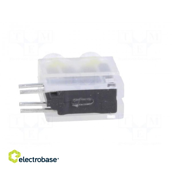 LED | in housing | yellow | 3.9mm | No.of diodes: 2 | 20mA | 40° | 2.1V image 5
