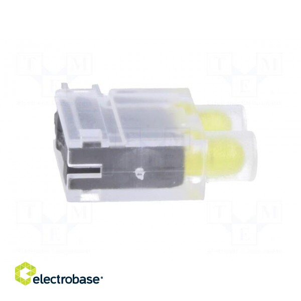 LED | in housing | yellow | 3.9mm | No.of diodes: 2 | 20mA | 40° | 2.1V image 7
