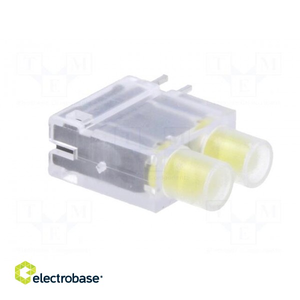 LED | in housing | yellow | 3.9mm | No.of diodes: 2 | 20mA | 40° | 2.1V image 8