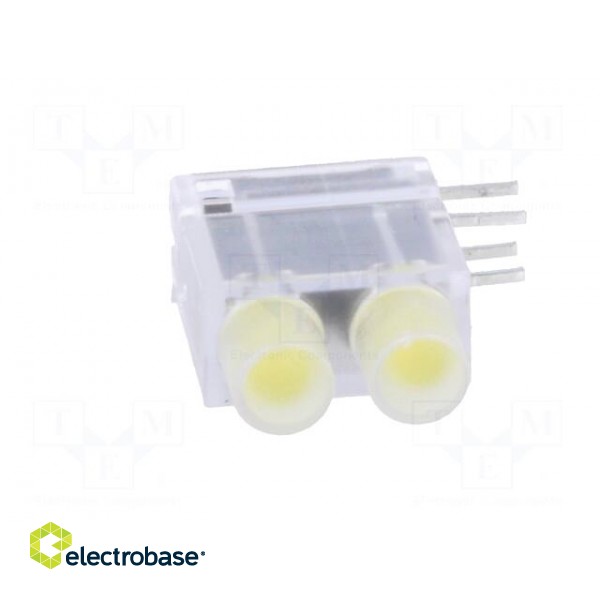 LED | in housing | yellow | 3.9mm | No.of diodes: 2 | 20mA | 40° | 2.1V image 9