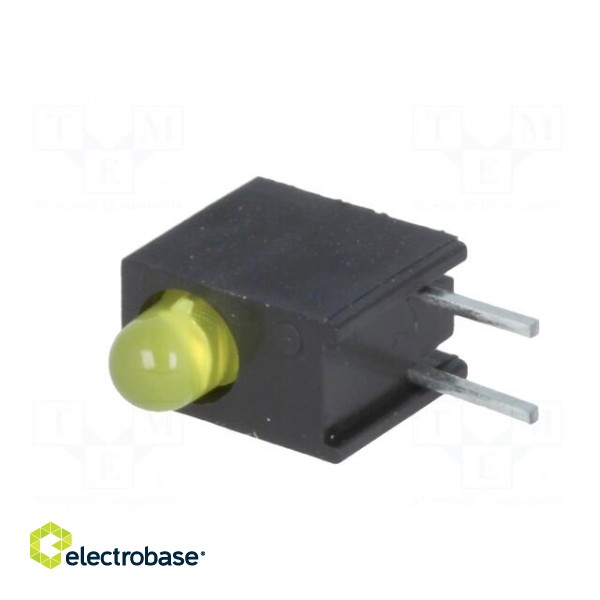LED | in housing | yellow | 3mm | No.of diodes: 1 | 20mA | 40° | 2.1÷2.5V image 4