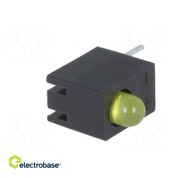 LED | in housing | yellow | 3mm | No.of diodes: 1 | 20mA | 40° | 2.1÷2.5V image 2