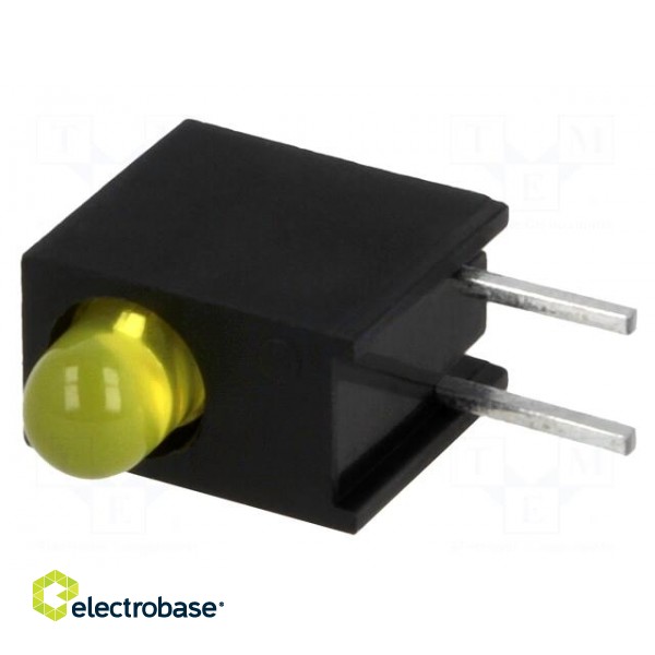 LED | in housing | yellow | 3mm | No.of diodes: 1 | 20mA | 60° | 2.1÷2.5V image 6