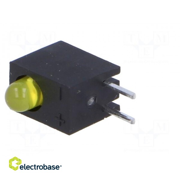 LED | in housing | yellow | 3mm | No.of diodes: 1 | 20mA | 60° | 2.1÷2.5V image 2
