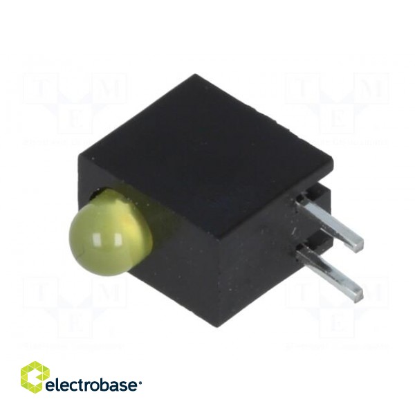 LED | in housing | yellow | 3mm | No.of diodes: 1 | 20mA | 80° | 1.6÷2.6V image 4