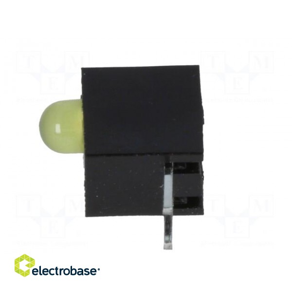 LED | in housing | yellow | 3mm | No.of diodes: 1 | 20mA | 80° | 1.6÷2.6V image 5