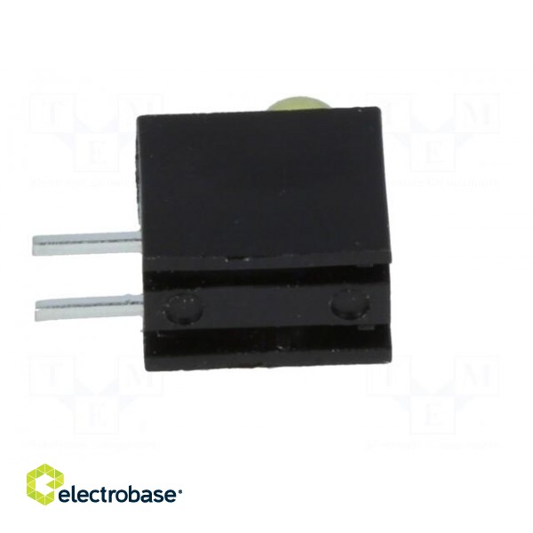 LED | in housing | yellow | 3mm | No.of diodes: 1 | 20mA | 80° | 1.6÷2.6V фото 7