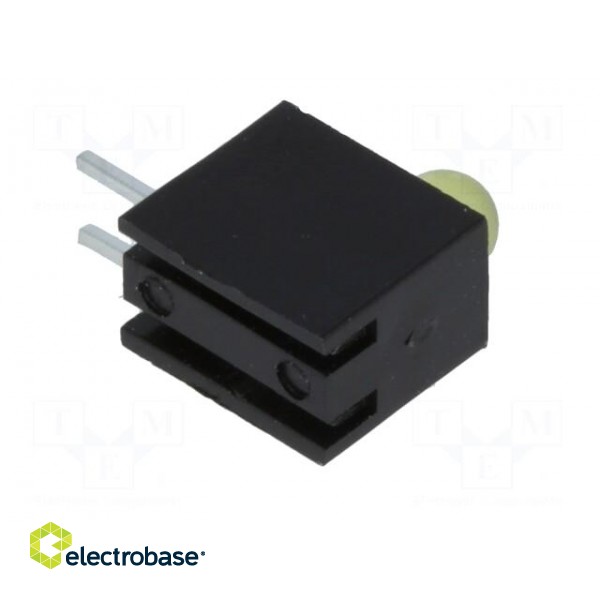 LED | in housing | yellow | 3mm | No.of diodes: 1 | 20mA | 80° | 1.6÷2.6V image 8
