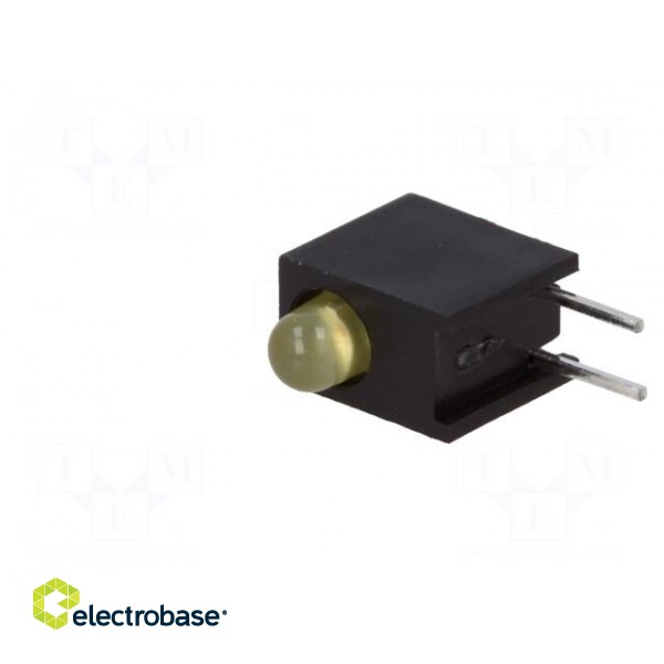 LED | in housing | yellow | 3mm | No.of diodes: 1 | 2mA | 50° | 1.8÷2.5V image 2
