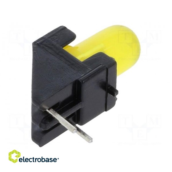LED | in housing | yellow | 5mm | No.of diodes: 1 | 20mA | 60° | 15÷30mcd image 2