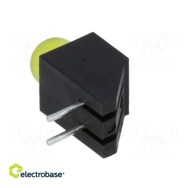LED | in housing | yellow | 5mm | No.of diodes: 1 | 20mA | 60° | 2.1÷2.5V image 4
