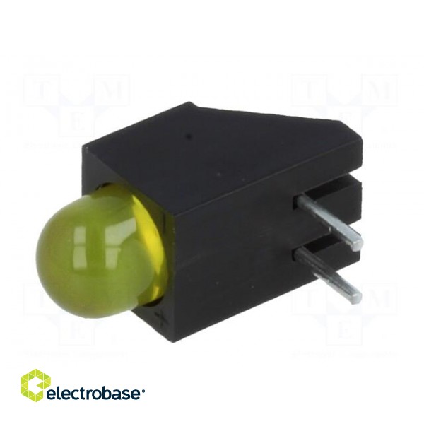 LED | in housing | yellow | 5mm | No.of diodes: 1 | 20mA | 60° | 2.1÷2.5V image 2