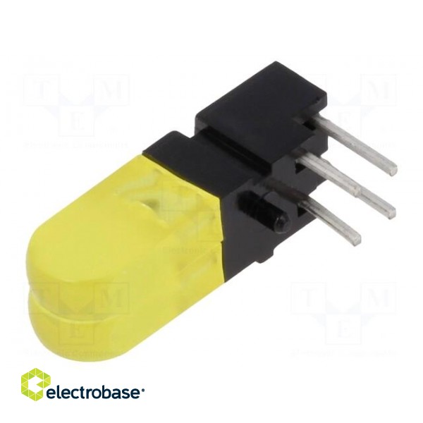 LED | in housing | yellow | No.of diodes: 2 | 20mA | 100° | 25÷50mcd