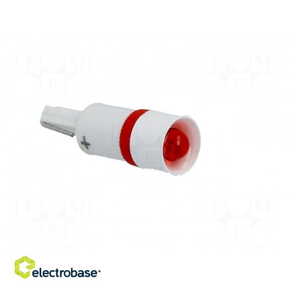 Indicator: LED | 6VDC | Cutout: Ø5.6mm | Body: red | Cap: W2x4.6 фото 8
