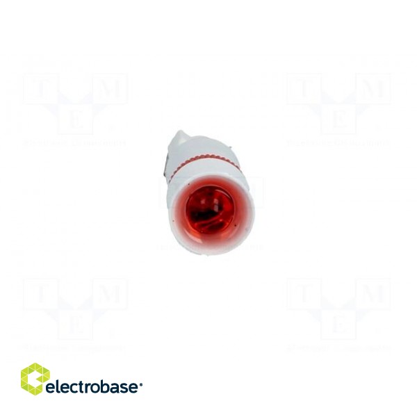 Indicator: LED | 6VDC | Cutout: Ø5.6mm | Body: red | Cap: W2x4.6 image 9