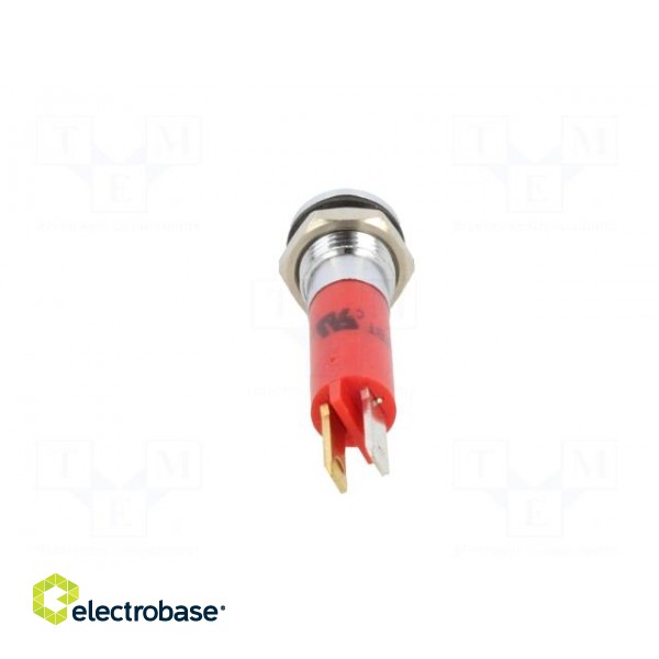 Indicator: LED | prominent | red | 24VDC | Ø8mm | IP67 | metal,plastic image 5