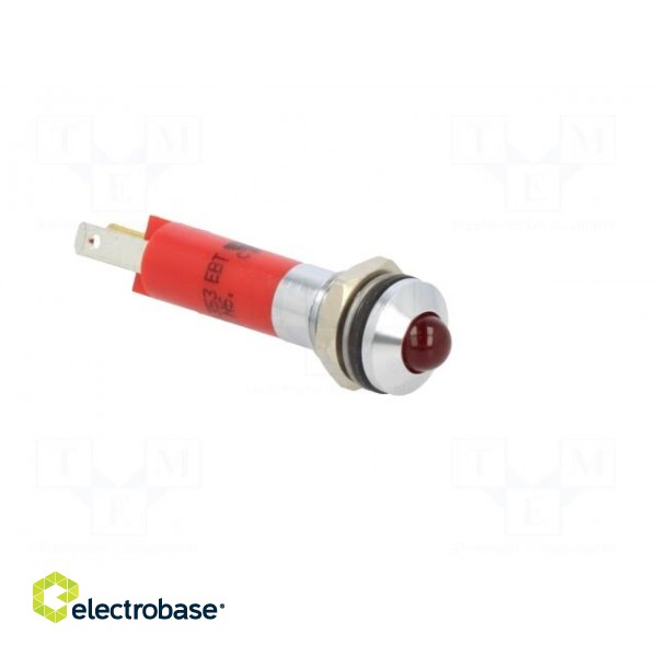 Indicator: LED | prominent | red | 24VDC | Ø8mm | IP67 | metal,plastic фото 8