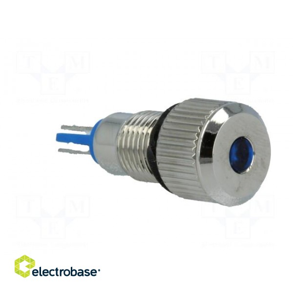 Indicator: LED | flat | 12VDC | Cutout: Ø8mm | IP67 | for soldering image 8