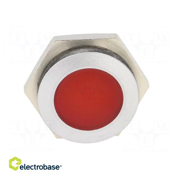 Indicator: LED | flat | 24÷28VDC | Cutout: Ø22mm | IP67 | metal image 9