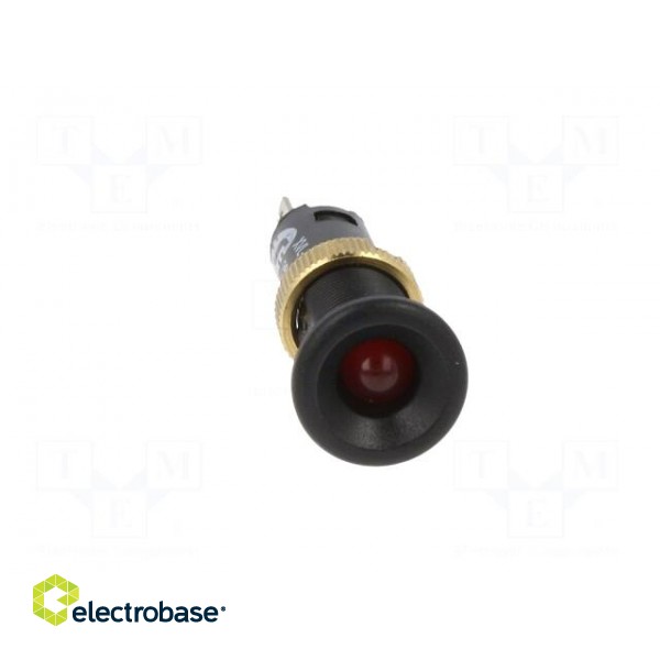 Indicator: LED | flat | 24VDC | Cutout: Ø8mm | IP40 | plastic | Body: black image 9