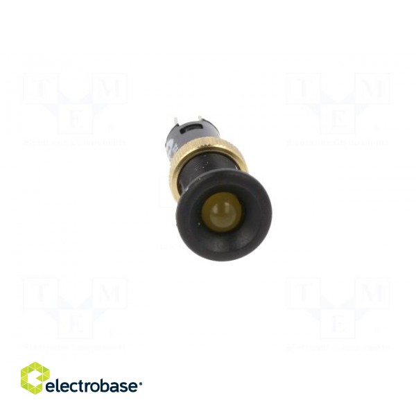 Indicator: LED | flat | 24VDC | Cutout: Ø8mm | IP40 | plastic | Body: black image 9
