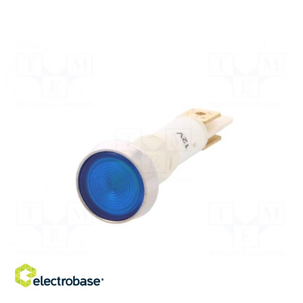 Indicator: LED | flat | 12VDC | 12VAC | Cutout: Ø10mm | plastic image 2