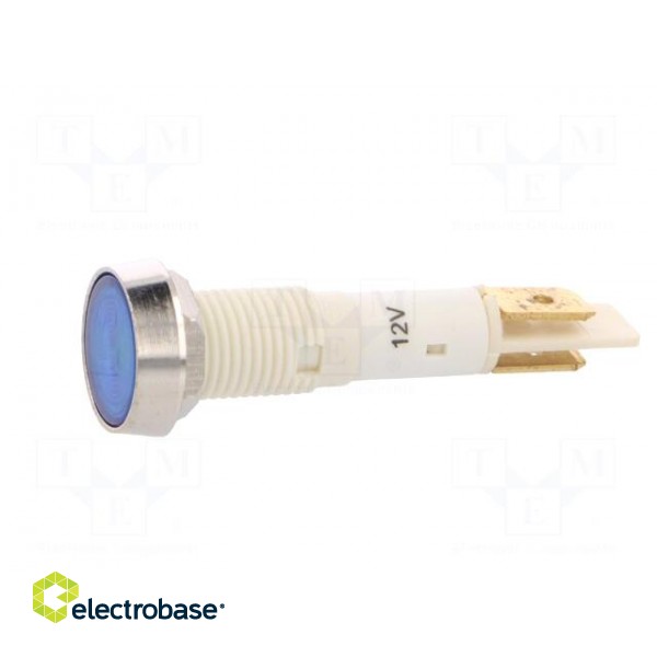 Indicator: LED | flat | 12VDC | 12VAC | Cutout: Ø10mm | plastic image 3