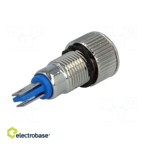 Indicator: LED | flat | 12VDC | Cutout: Ø8mm | IP67 | for soldering image 6