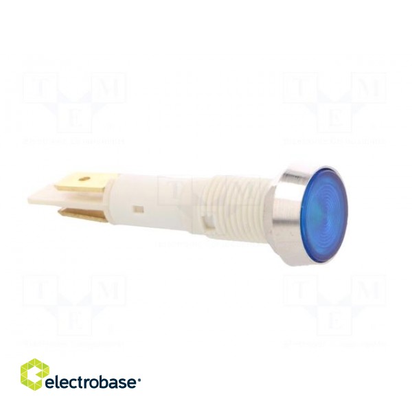 Indicator: LED | flat | 24VDC | 24VAC | Cutout: Ø10mm | plastic image 8