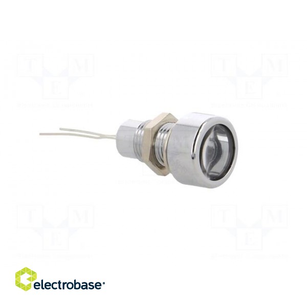 Indicator: LED | flat | Cutout: Ø8.2mm | IP67 | for PCB | brass | ØLED: 5mm фото 8