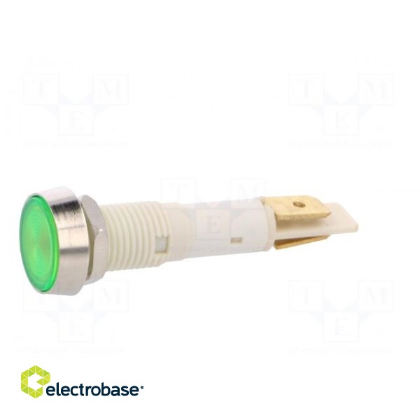 Indicator: LED | flat | 12VDC | 12VAC | Cutout: Ø10mm | plastic image 3