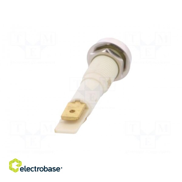 Indicator: LED | flat | 12VDC | 12VAC | Cutout: Ø10mm | plastic image 6