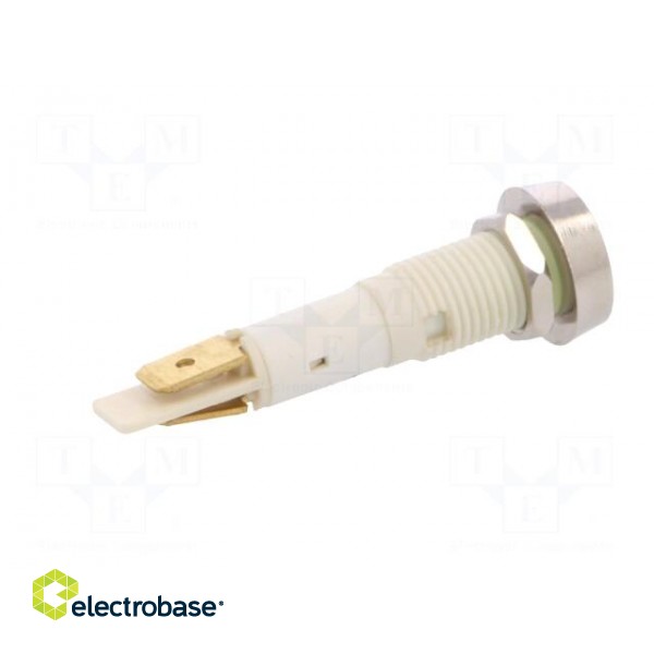 Indicator: LED | flat | 12VDC | 12VAC | Cutout: Ø10mm | plastic фото 7