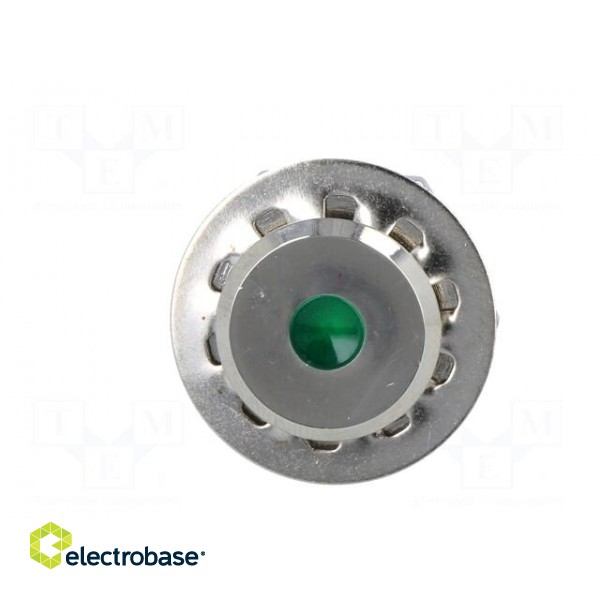 Indicator: LED | flat | green | 12VDC | Ø12mm | IP67 | for soldering image 9