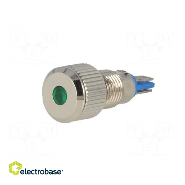 Indicator: LED | flat | 12VDC | Cutout: Ø8mm | IP67 | for soldering image 2