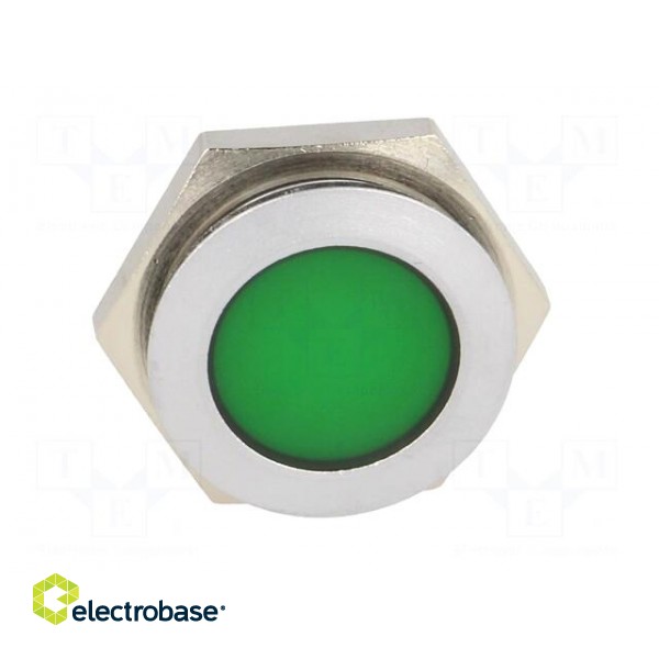 Indicator: LED | flat | 24÷28VDC | Cutout: Ø22mm | IP67 | metal фото 9