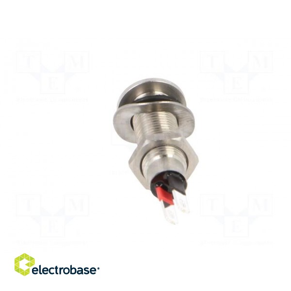 Indicator: LED | flat | green | 24÷28VDC | Ø8.1mm | IP67 | ØLED: 7mm image 5