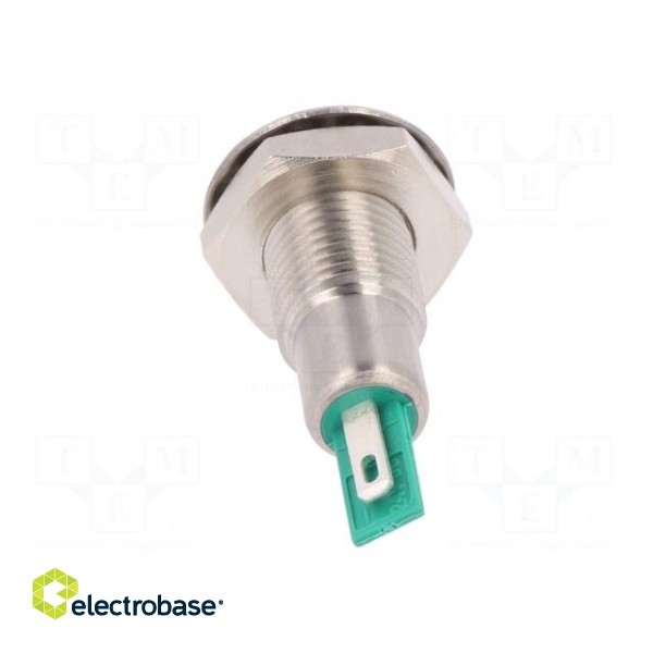 Indicator: LED | flat | 24VDC | Cutout: Ø12.1mm | IP67 | stainless steel фото 5