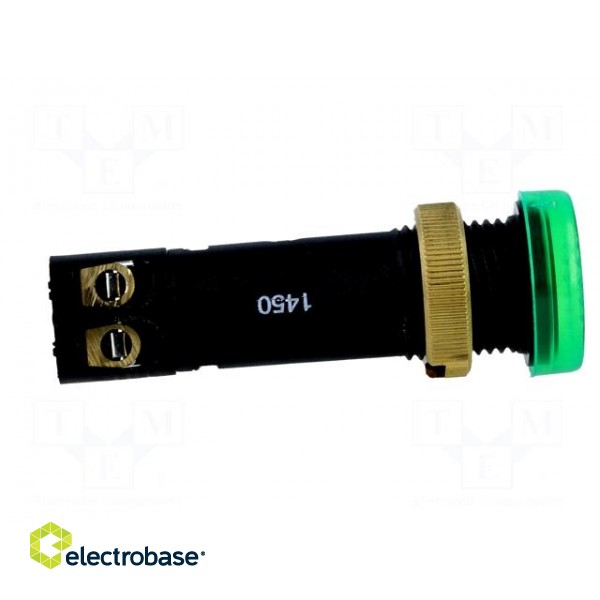 Indicator: LED | flat | 24VDC | Cutout: Ø12mm | IP40 | screw terminals image 7
