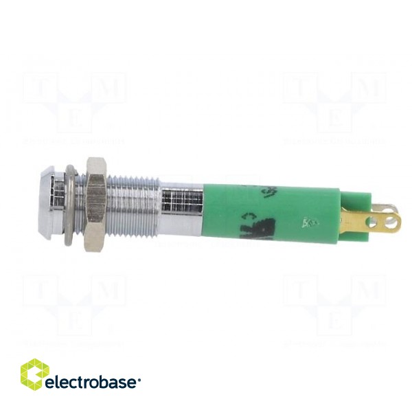 Indicator: LED | superflat | green | 24VDC | Ø6mm | IP40 | metal,plastic image 3