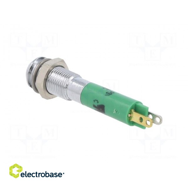 Indicator: LED | superflat | green | 24VDC | Ø6mm | IP40 | metal,plastic image 4