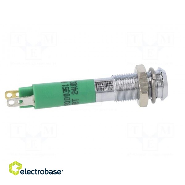 Indicator: LED | superflat | green | 24VDC | Ø6mm | IP40 | metal,plastic image 7